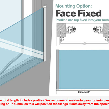 Glass Juliet Balcony Kit - Frameless