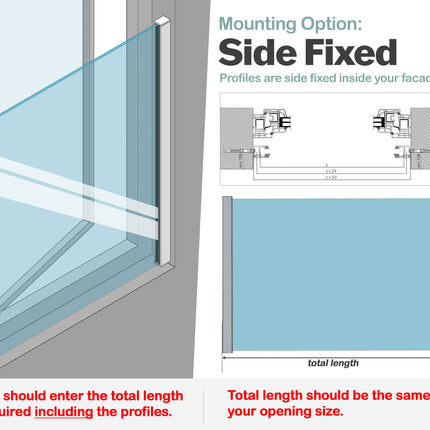 Glass Juliet Balcony Kit - Frameless