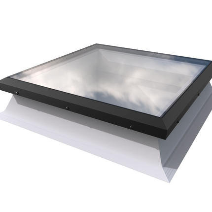 Brett Martin Flat Glass Rooflight with 150mm Upstand - Black