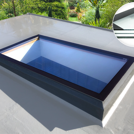 Gladwell Glass Laminated Triple Glazed Flat Roof Skylight